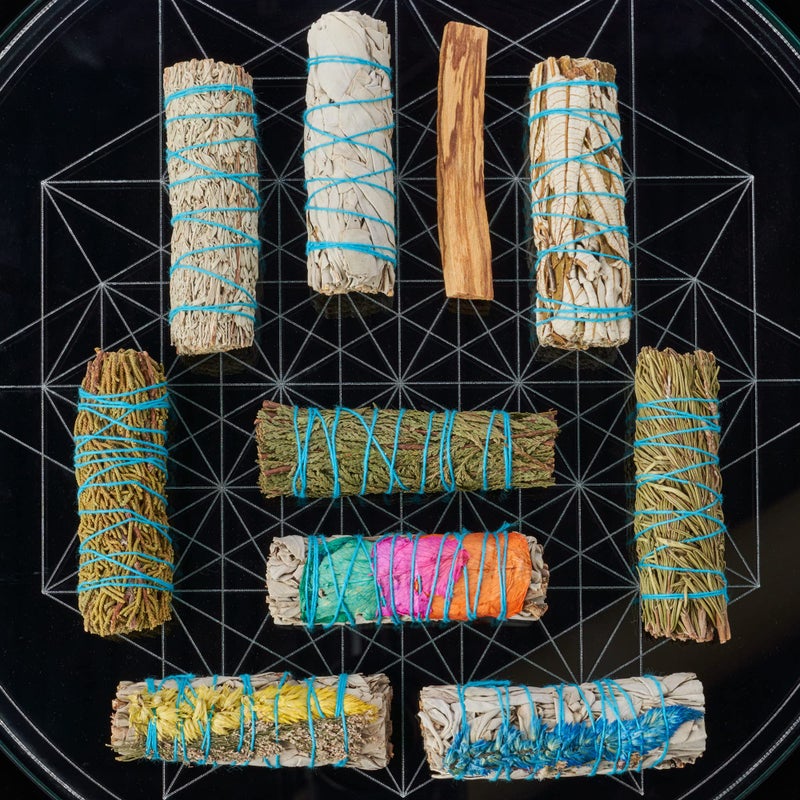 BLUE RIVER SAGE 10 Sage Smudge Sticks ~ White Sage, Rosemary, Cedar, Juniper, Palo Santo, 3 Flower Sages, Blue Sage, Yerba Santa | Smudge Kit Unique Natural Sage Bundles Sustainably Sourced Smudging Cleansing - Image 3